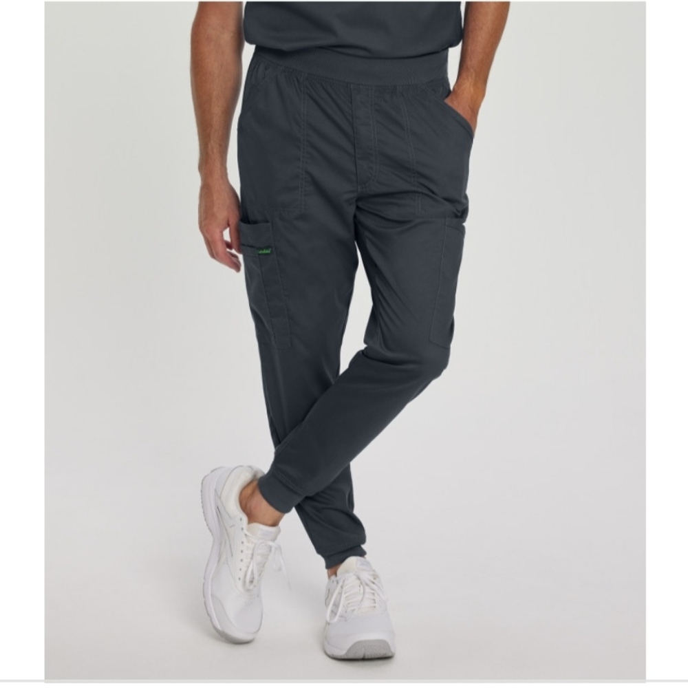 LANDAU PROFLEX MEN'S JOGGER SCRUB PANTS GRAPHITE